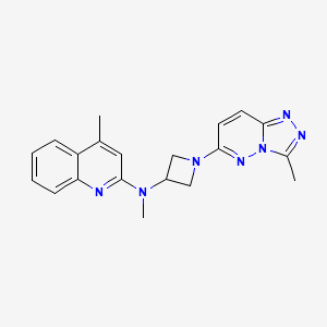 N,4-dimethyl-N-(1-(3-methyl-[1,2,4]triazolo[4,3-b]pyridazin-6-yl)azetidin-3-yl)quinolin-2-amine