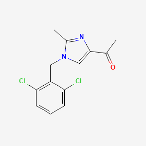 molecular formula C13H12Cl2N2O B2828013 1-[1-(2,6-dichlorobenzyl)-2-methyl-1H-imidazol-4-yl]-1-ethanone CAS No. 477852-42-9