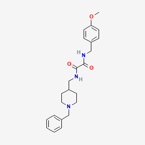 molecular formula C23H29N3O3 B2828031 N1-((1-苄基哌啶-4-基)甲基)-N2-(4-甲氧基苯甲基)草酰胺 CAS No. 953201-02-0