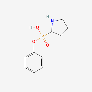 molecular formula C10H14NO3P B2828037 苯氧基(吡咯烷-2-基)膦酸 CAS No. 99305-82-5