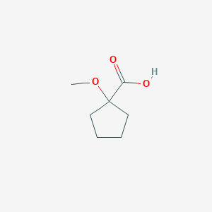 molecular formula C7H12O3 B2828065 1-甲氧基环戊烷-1-羧酸 CAS No. 17860-28-5