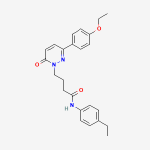 molecular formula C24H27N3O3 B2828081 4-(3-(4-ethoxyphenyl)-6-oxopyridazin-1(6H)-yl)-N-(4-ethylphenyl)butanamide CAS No. 946216-27-9