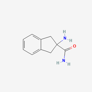 molecular formula C10H12N2O B2828084 2-Aminoindane-2-carboxamide CAS No. 215094-94-3