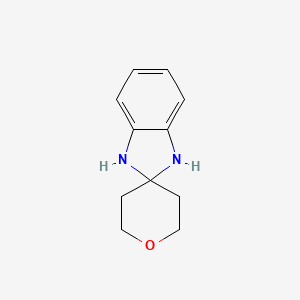 molecular formula C11H14N2O B2828120 Spiro[1,3-dihydrobenzimidazole-2,4'-oxane] CAS No. 959700-85-7