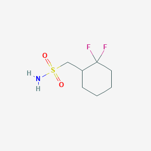 molecular formula C7H13F2NO2S B2828132 (2,2-Difluorocyclohexyl)methanesulfonamide CAS No. 1866625-97-9