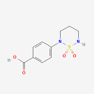 4-(1,1-Dioxo-1,2,6-thiadiazinan-2-yl)benzoic acid