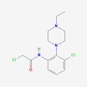 2-Chloro-N-[3-chloro-2-(4-ethylpiperazin-1-yl)phenyl]acetamide