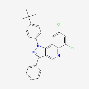 1-(4-tert-butylphenyl)-6,8-dichloro-3-phenyl-1H-pyrazolo[4,3-c]quinoline