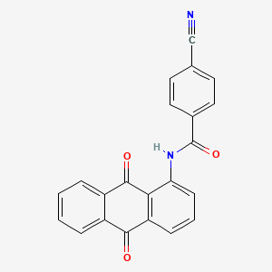 4-cyano-N-(9,10-dioxo-9,10-dihydroanthracen-1-yl)benzamide