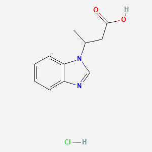 molecular formula C11H13ClN2O2 B2828171 3-Benzoimidazol-1-YL-butyric acid hydrochloride CAS No. 35321-25-6