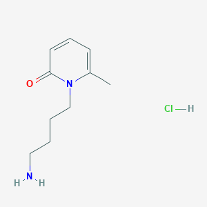 molecular formula C10H17ClN2O B2828173 1-(4-氨基丁基)-6-甲基-1,2-二氢吡啶-2-酮盐酸盐 CAS No. 1266695-55-9