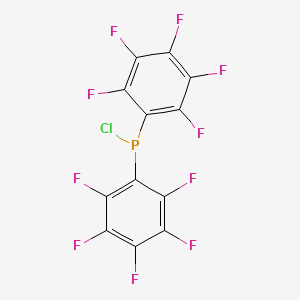 molecular formula C12ClF10P B2828178 Bis(pentafluorophenyl)chlorophosphine CAS No. 5032-90-6