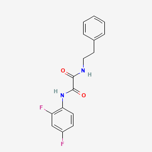 molecular formula C16H14F2N2O2 B2828188 N1-(2,4-difluorophenyl)-N2-phenethyloxalamide CAS No. 898356-98-4