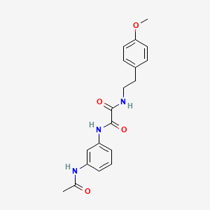 molecular formula C19H21N3O4 B2828189 N1-(3-acetamidophenyl)-N2-(4-methoxyphenethyl)oxalamide CAS No. 899956-18-4
