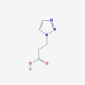 molecular formula C5H7N3O2 B2828206 3-(1H-1,2,3-triazol-1-yl)propanoic acid CAS No. 4332-45-0