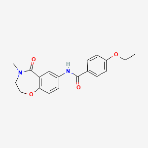 molecular formula C19H20N2O4 B2828231 4-乙氧基-N-(4-甲基-5-氧代-2,3,4,5-四氢苯并[f][1,4]噁唑-7-基)苯甲酰胺 CAS No. 921995-66-6