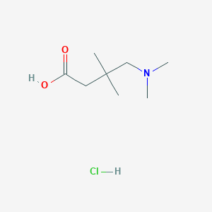 molecular formula C8H18ClNO2 B2828246 4-(Dimethylamino)-3,3-dimethylbutanoic acid hydrochloride CAS No. 2411220-12-5
