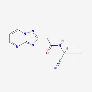 molecular formula C13H16N6O B2828247 N-(1-Cyano-2,2-dimethylpropyl)-2-([1,2,4]triazolo[1,5-a]pyrimidin-2-yl)acetamide CAS No. 2224165-67-5