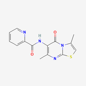N-(3,7-dimethyl-5-oxo-5H-thiazolo[3,2-a]pyrimidin-6-yl)picolinamide