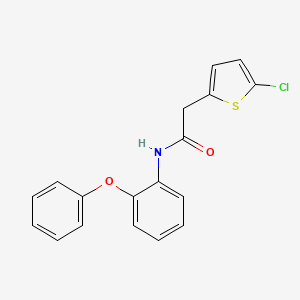 molecular formula C18H14ClNO2S B2828257 2-(5-chlorothiophen-2-yl)-N-(2-phenoxyphenyl)acetamide CAS No. 921840-61-1
