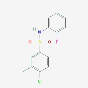 4-Chloro-N-(2-fluorophenyl)-3-methylbenzenesulfonamide