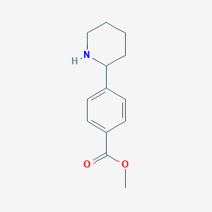molecular formula C13H17NO2 B2828275 Methyl 4-(piperidin-2-yl)benzoate CAS No. 863869-85-6