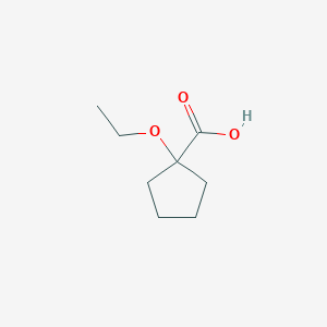 molecular formula C8H14O3 B2828281 1-Ethoxycyclopentane-1-carboxylic acid CAS No. 17860-33-2