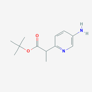 Tert-butyl 2-(5-aminopyridin-2-yl)propanoate