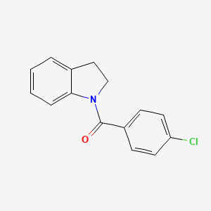 molecular formula C15H12ClNO B2828286 (4-Chlorophenyl)(indolin-1-yl)methanone CAS No. 211576-30-6