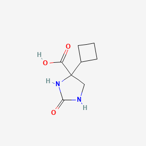 molecular formula C8H12N2O3 B2828303 4-Cyclobutyl-2-oxoimidazolidine-4-carboxylic acid CAS No. 2248317-82-8