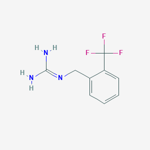 molecular formula C9H10F3N3 B2828311 1-[2-(Trifluoromethyl)benzyl]guanidine CAS No. 14629-40-4