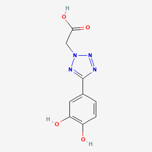molecular formula C9H8N4O4 B2828314 [5-(3,4-dihydroxyphenyl)-2H-tetrazol-2-yl]acetic acid CAS No. 91759-64-7