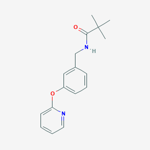 N-(3-(pyridin-2-yloxy)benzyl)pivalamide