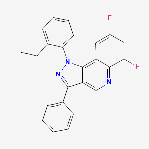 molecular formula C24H17F2N3 B2828340 1-(2-ethylphenyl)-6,8-difluoro-3-phenyl-1H-pyrazolo[4,3-c]quinoline CAS No. 901021-49-6