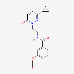 N-(2-(3-cyclopropyl-6-oxopyridazin-1(6H)-yl)ethyl)-3-(trifluoromethoxy)benzamide