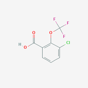 molecular formula C8H4ClF3O3 B2828371 3-Chloro-2-(trifluoromethoxy)benzoic acid CAS No. 1261822-68-7