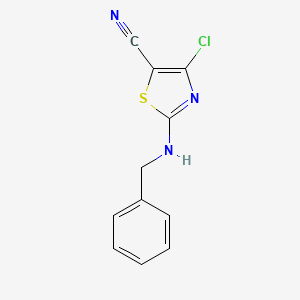 2-(Benzylamino)-4-chloro-1,3-thiazole-5-carbonitrile