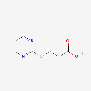 3-(Pyrimidin-2-ylsulfanyl)propanoic acid