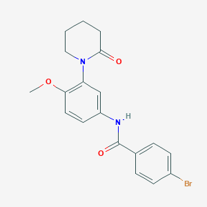 4-bromo-N-(4-methoxy-3-(2-oxopiperidin-1-yl)phenyl)benzamide