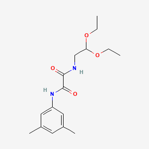 molecular formula C16H24N2O4 B2828402 N-(2,2-二乙氧基乙基)-N'-(3,5-二甲基苯基)氧代胺 CAS No. 898349-26-3