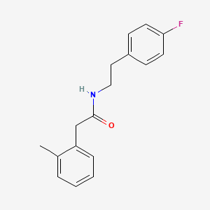 N-[2-(4-fluorophenyl)ethyl]-2-(2-methylphenyl)acetamide