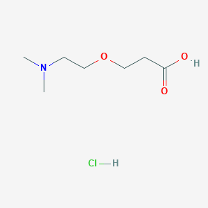 molecular formula C7H16ClNO3 B2828437 3-[2-(Dimethylamino)ethoxy]propanoic acid;hydrochloride CAS No. 2248272-99-1