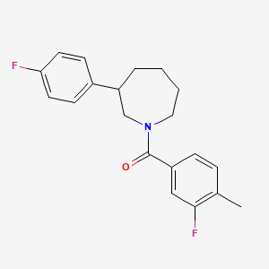 molecular formula C20H21F2NO B2828456 (3-Fluoro-4-methylphenyl)(3-(4-fluorophenyl)azepan-1-yl)methanone CAS No. 1797333-55-1
