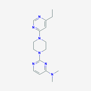 2-[4-(6-Ethylpyrimidin-4-yl)piperazin-1-yl]-N,N-dimethylpyrimidin-4-amine