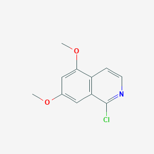 molecular formula C11H10ClNO2 B2828490 1-Chloro-5,7-dimethoxyisoquinoline CAS No. 1216202-07-1