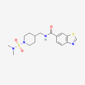 N-((1-(N,N-dimethylsulfamoyl)piperidin-4-yl)methyl)benzo[d]thiazole-6-carboxamide