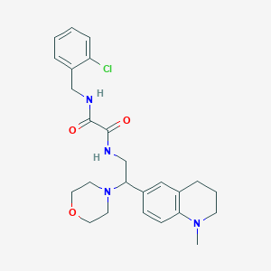 N-(2-chlorobenzyl)-N'-[2-(1-methyl-1,2,3,4-tetrahydroquinolin-6-yl)-2-morpholin-4-ylethyl]ethanediamide