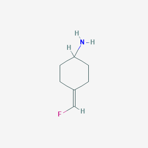 molecular formula C7H12FN B2828509 4-(Fluoromethylidene)cyclohexan-1-amine CAS No. 2225146-09-6