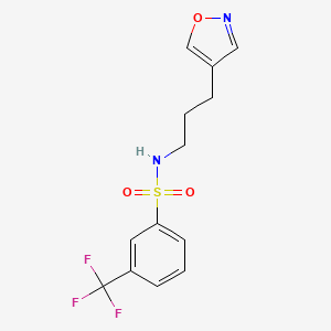N-(3-(isoxazol-4-yl)propyl)-3-(trifluoromethyl)benzenesulfonamide