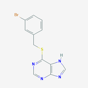 molecular formula C12H9BrN4S B282854 6-[(3-bromobenzyl)sulfanyl]-9H-purine 